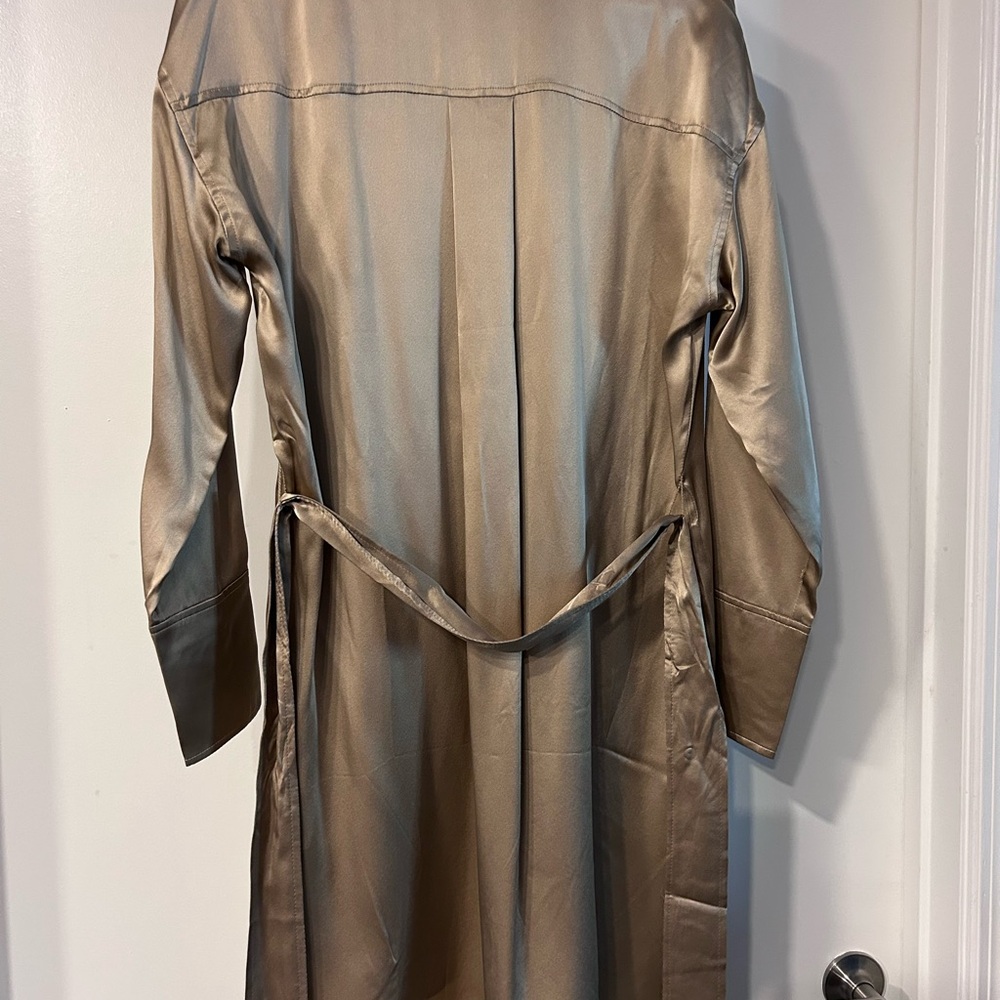 Banana Republic Gold Satin Dress - Picture 2 of 10